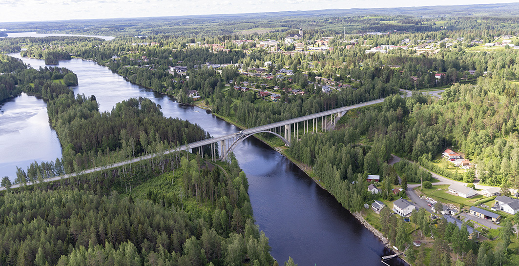 Kuva Virranrannan alueesta Konnuksentien itäpuolella.