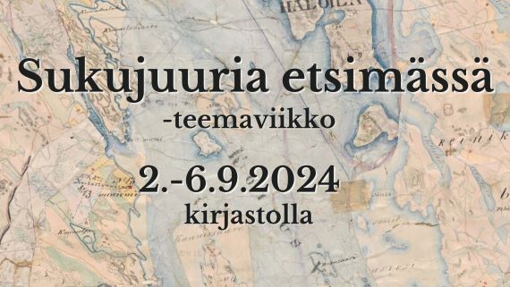 Teksti sukujuuria etsimässä -teemaviikko