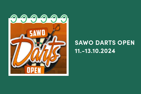 sawo darts tapahtuman mainos