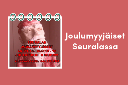 Joulumyyjäisten mainosjuliste