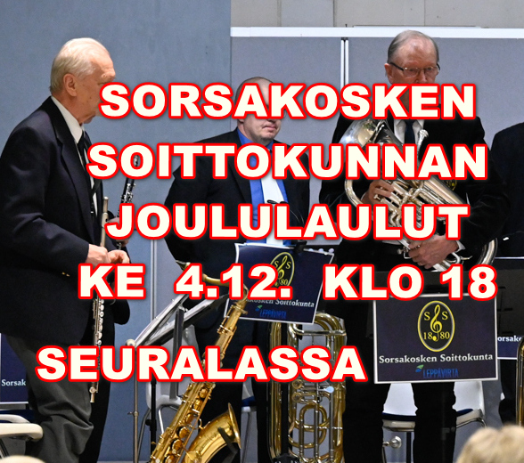 soittokunnan joululaulut mainos