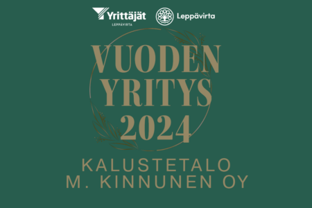 Vuoden yritys: Kalustetalo M. Kinnunen Oy