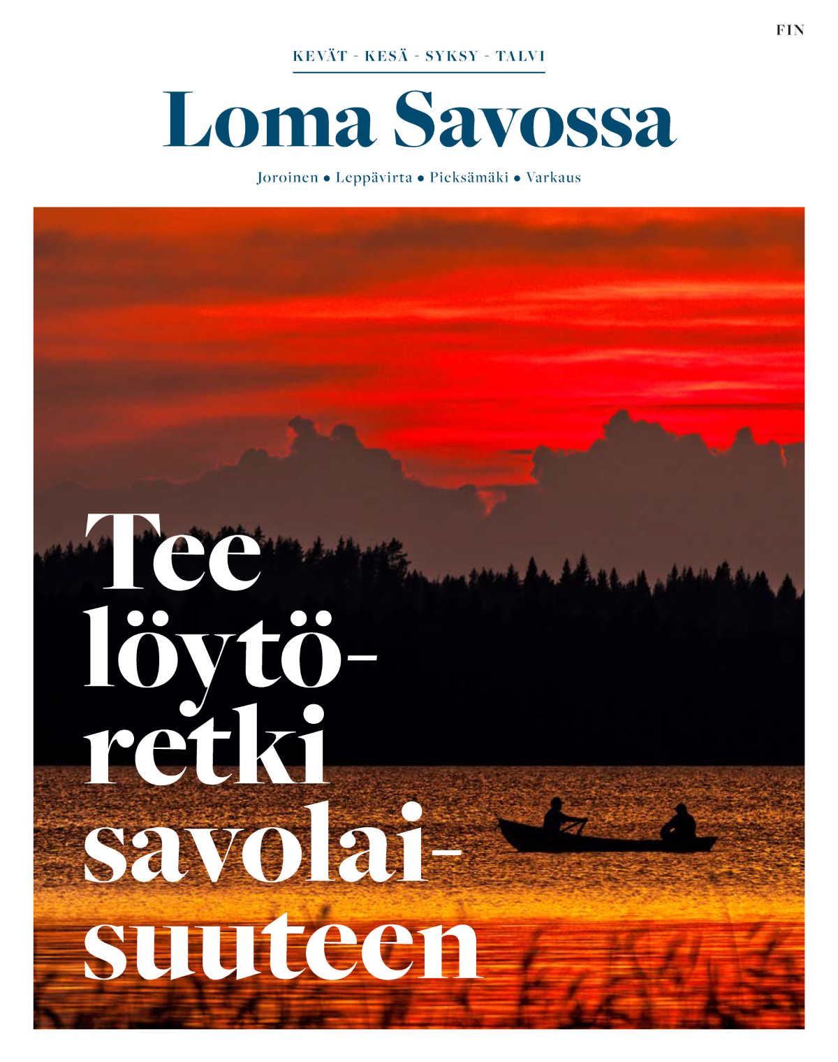 Loma Savossa esitteen kansikuva