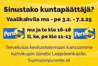 vaalikahvila ilmoitus