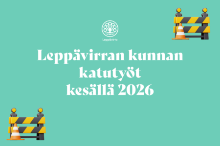 Leppävirran kunnan katutyöt 8.6. alkaen