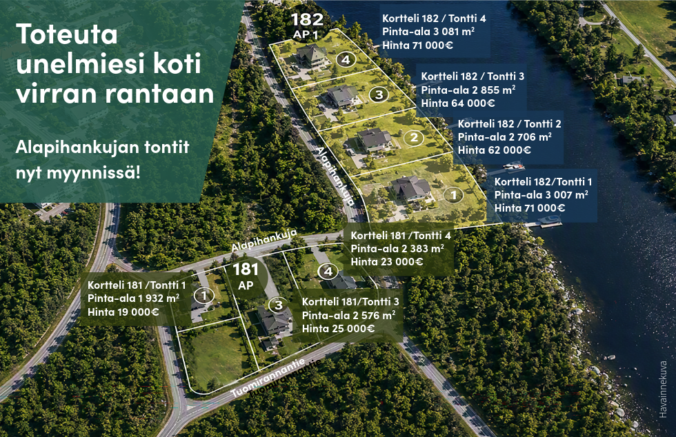 Havainnekuva jonka avulla havainnollistettu kaavasuunnitelmaa,