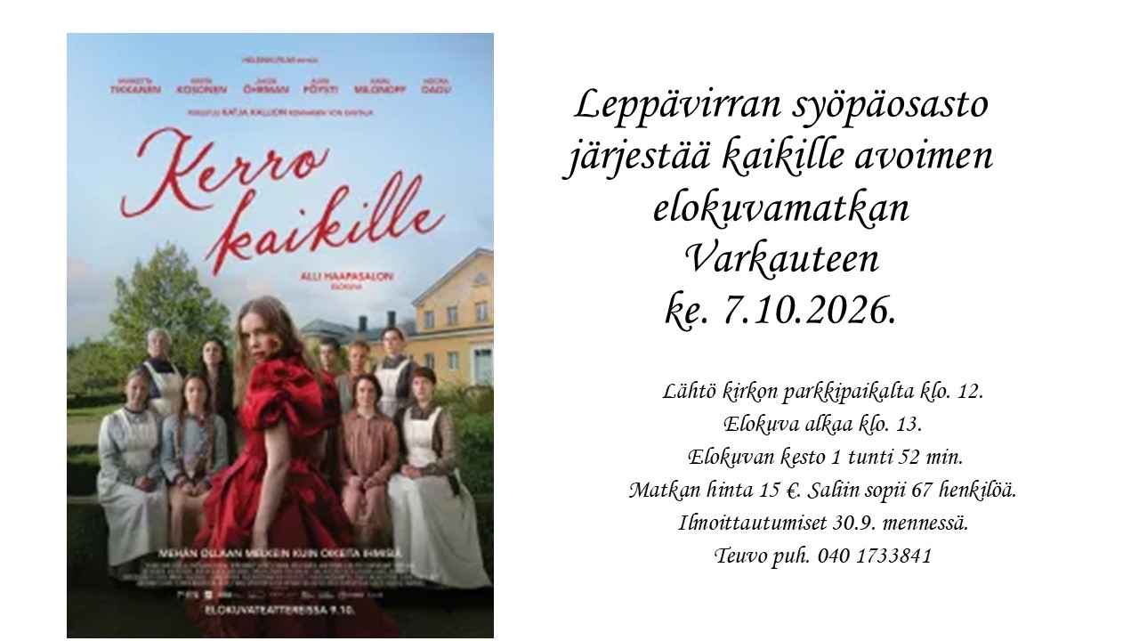tapahtuman mainosjuliste