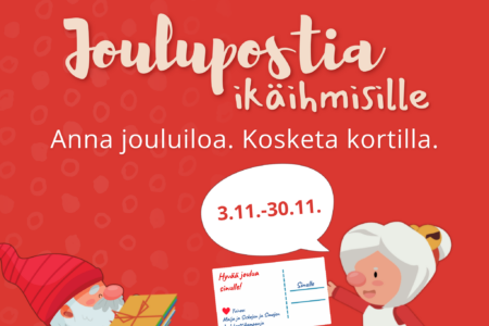 Joulupostia ikäihmisille -kampanja kutsuu Leppävirran kunnan asukkaat lähettämään joulukortteja ikääntyneille